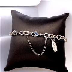 James Avery Sterling Silver Forged Link Charm Bracelet